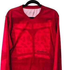 Sombrio Mens Red Long Sleeve Mountain Bike Jersey Mesh Graphic MTB Shirt XL